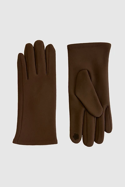 Les gants en tricot uni