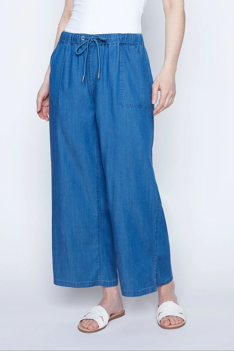 Wide leg Tencel jean