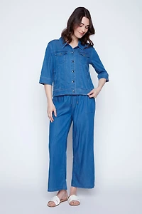 Solid Tencel jean jacket