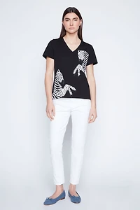 Zebra screen design t-shirt