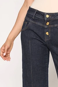 Wide Leg Jean Cropped Denim Pant