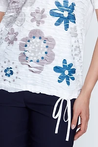 Le haut imprimé floral dévoré