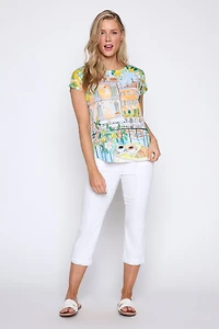 Landscape print t-shirt