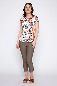 Le t-shirt imprimé Picasso abstrait
