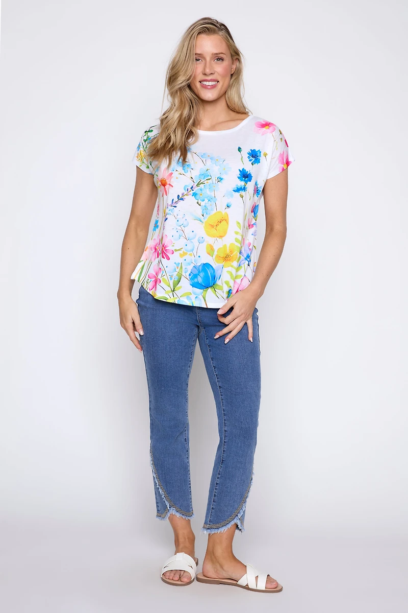 Mini floral print t-shirt