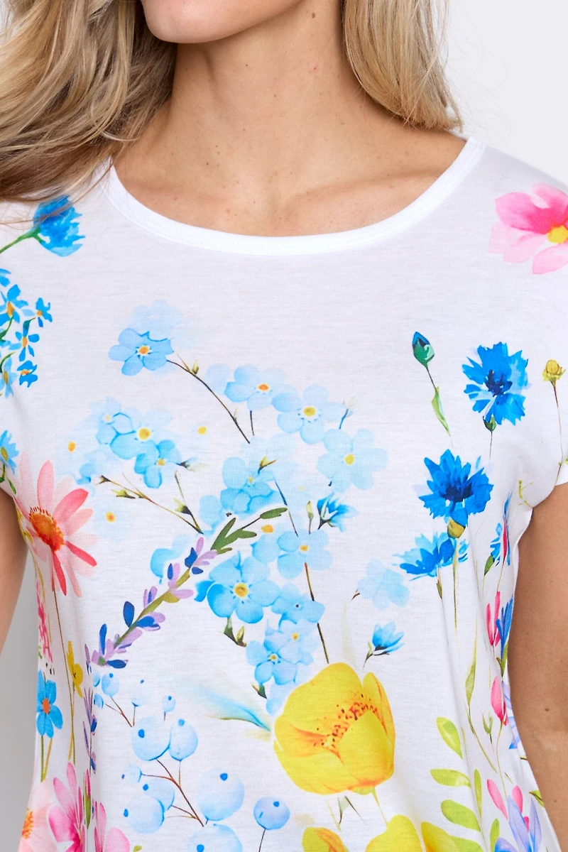 Mini floral print t-shirt