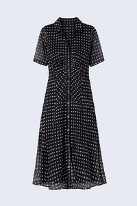 Polka dot mesh dress