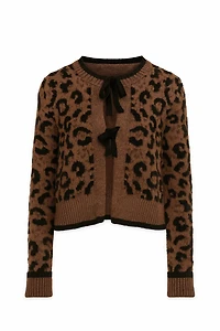 Le cardigan à imprimé animalier