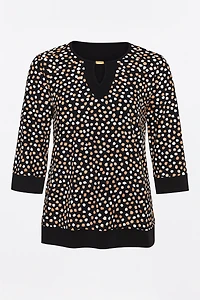 Contrast trim tunic