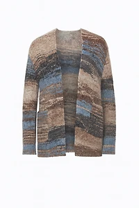 Space dye wool blend cardigan