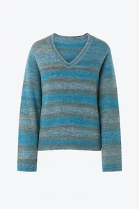 Cotton space dye sweater
