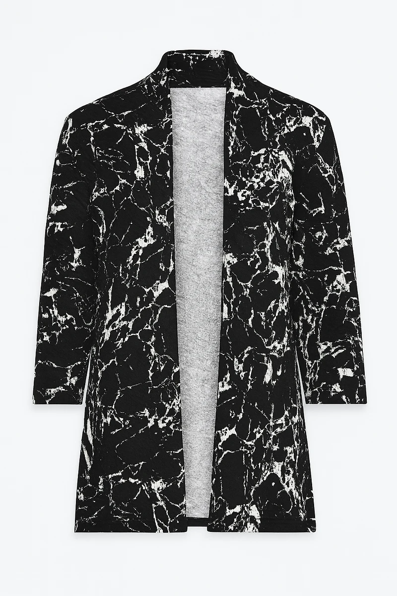 Le cardigan en maille jacquard