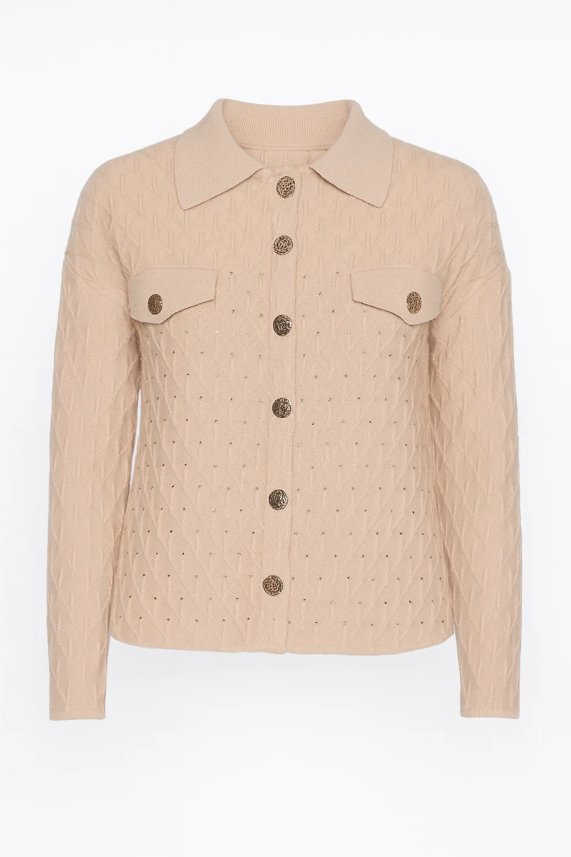 Embossed shacket