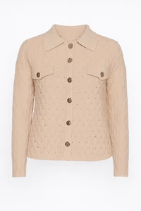 Embossed shacket