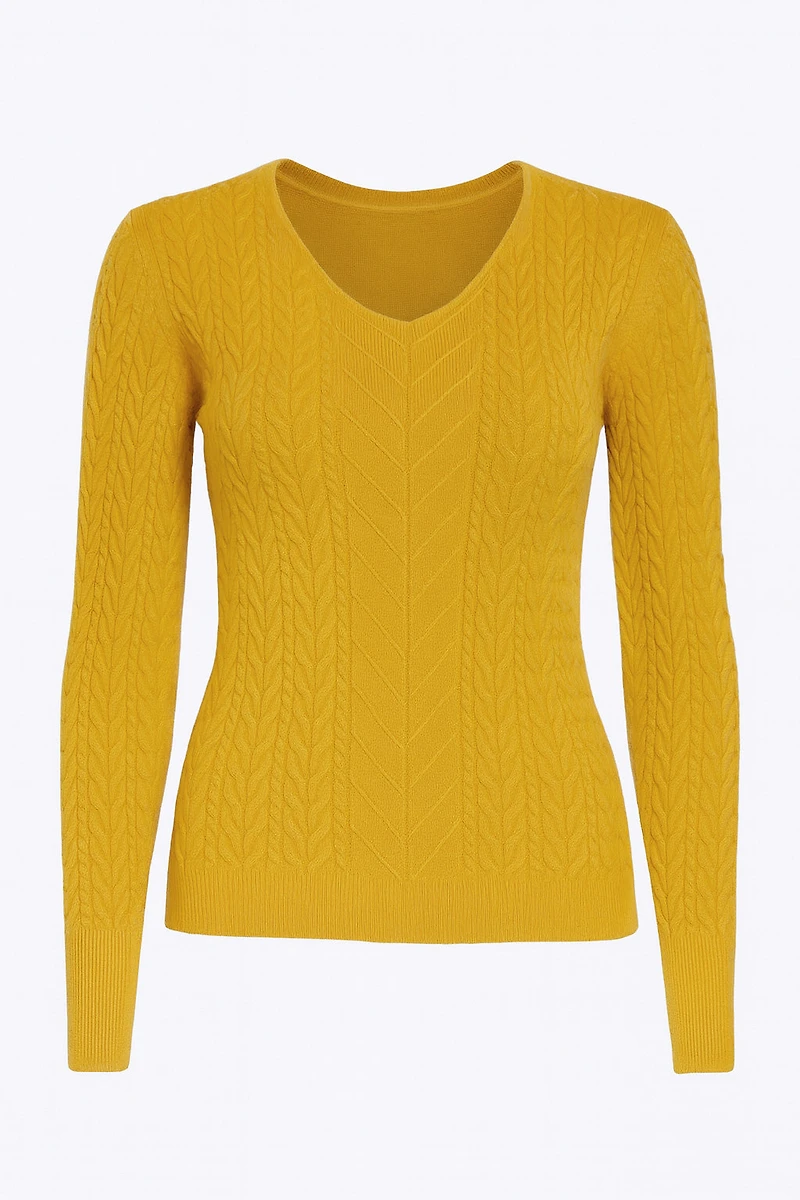 Mini cable sweater