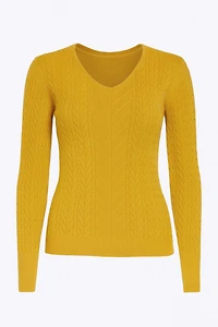 Mini cable sweater
