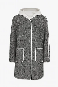 Herringbone fooler coat