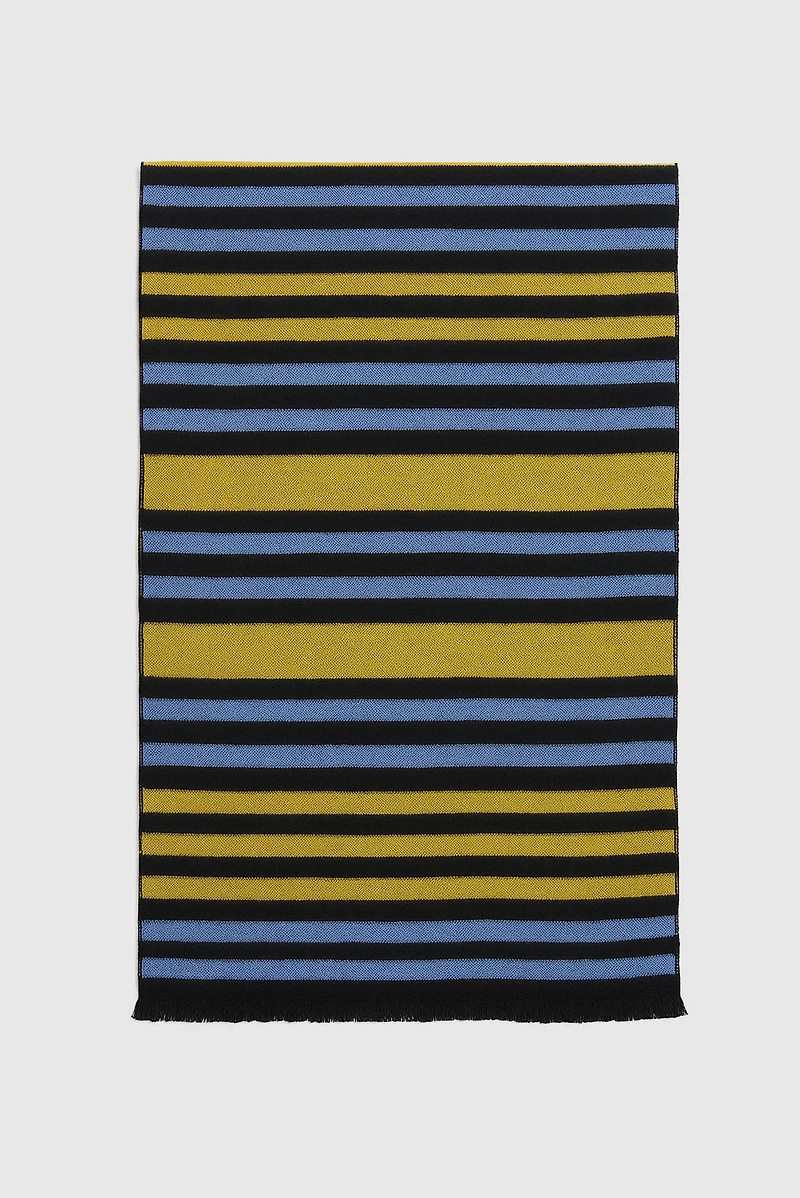 Abstract lines narrow scarf