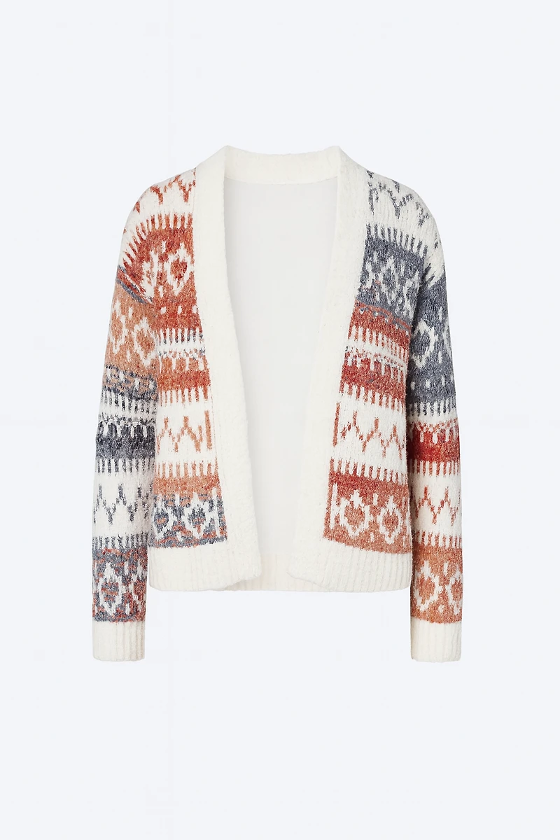 Aztec design cardigan