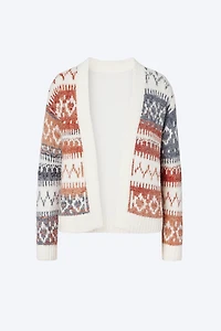 Aztec design cardigan