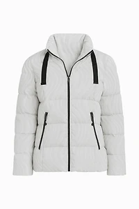 Abstract print polyfill jacket