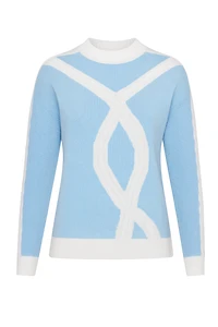 Chain loop design sweater