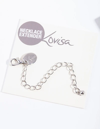 Chaîne d’extension de collier en argent