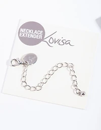 Chaîne d’extension de collier en argent
