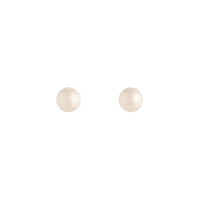 Rose Gold Textured Ball Stud Earrings
