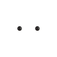 Solid Black Ball Stud Earrings