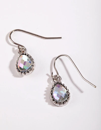 Petrol Effect Teardrop Earrings
