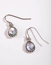 Petrol Effect Teardrop Earrings