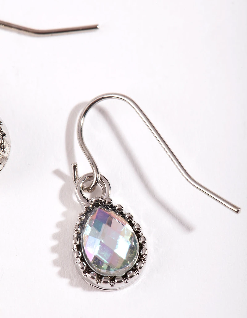 Petrol Effect Teardrop Earrings
