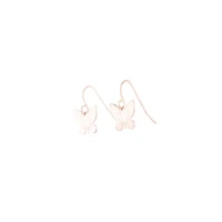 Rose Gold Butterfly Stud Earrings