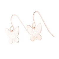 Rose Gold Butterfly Stud Earrings