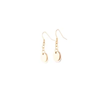 Mixed Metal Double Disc Drop Earrings