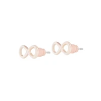Rose Gold Infinity Stud Earrings