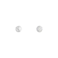 Marble Cracked Ball Stud Earrings