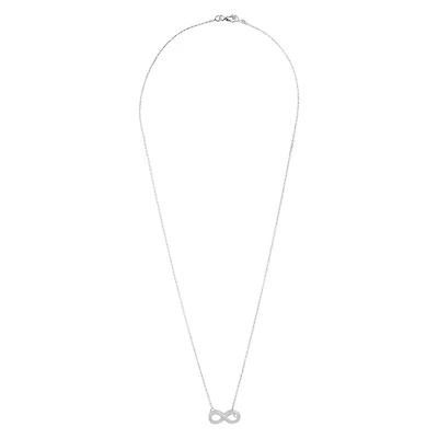 Collier pendentif infini en argent sterling