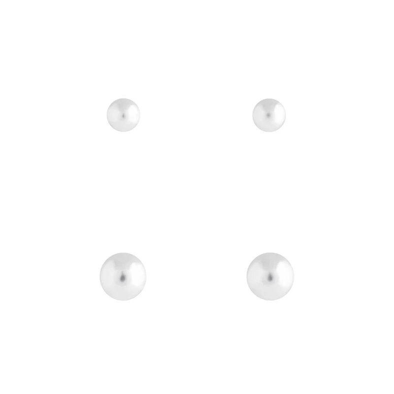 Sterling Silver Bead Stud Pack
