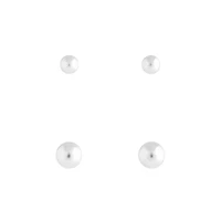 Sterling Silver Bead Stud Pack