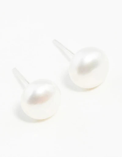 Sterling Silver Freshwater Pearl Stud Earrings
