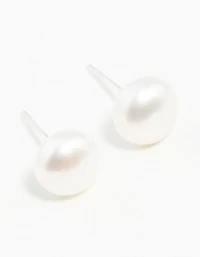 Sterling Silver Freshwater Pearl Stud Earrings