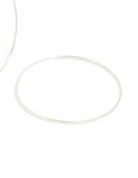 Sterling Silver 50Mm Hoop