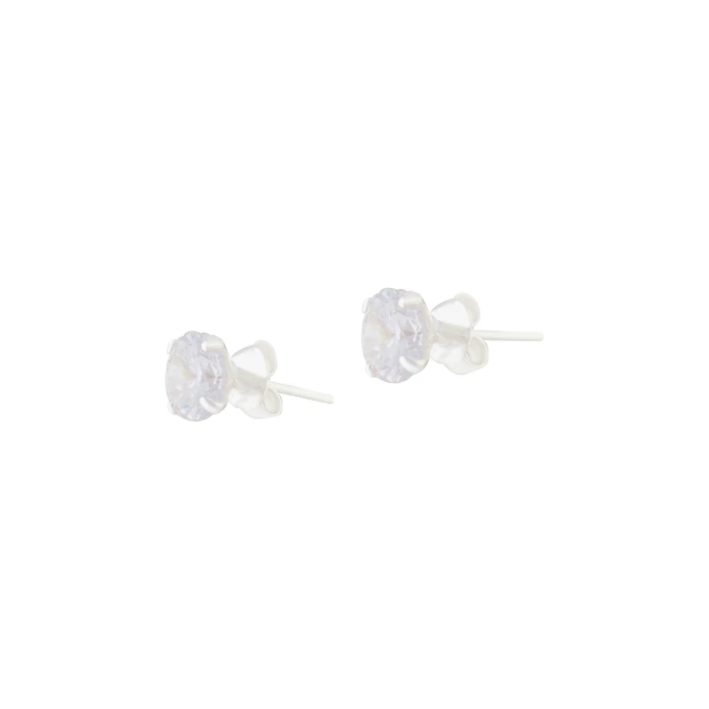 Sterling Silver 1 Carat Cubic Zirconia Stud