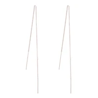 Sterling Silver Classic Thread-Through Earrings