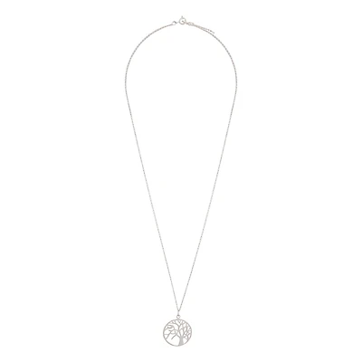 Sterling Silver Tree Of Life Pendant Necklace