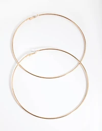 Gold Oversized Hoop Earrings