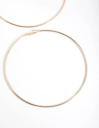 Gold Oversized Hoop Earrings
