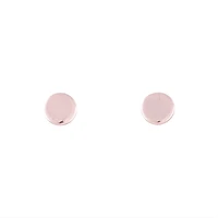 Rose Gold Disc Stud